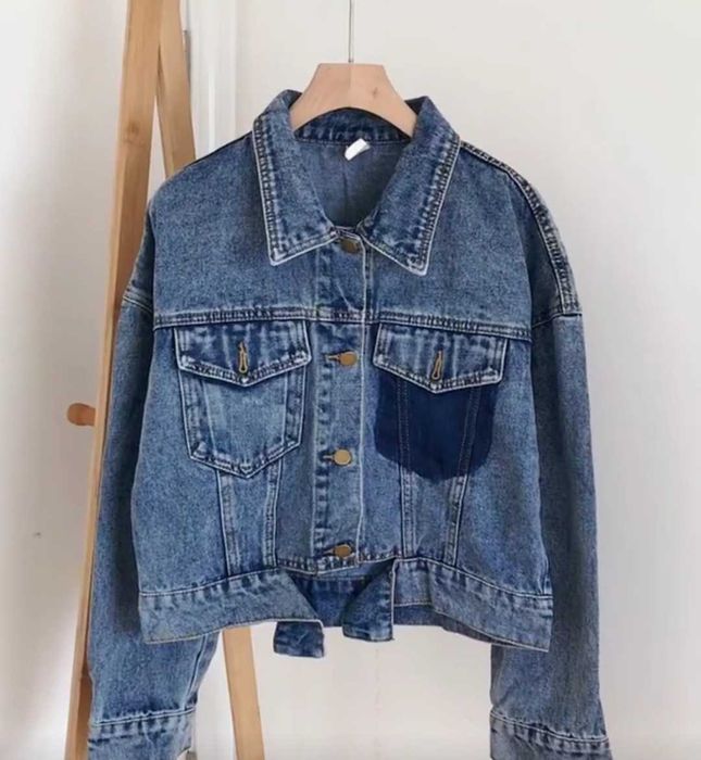 джинсовая куртка оверсайз