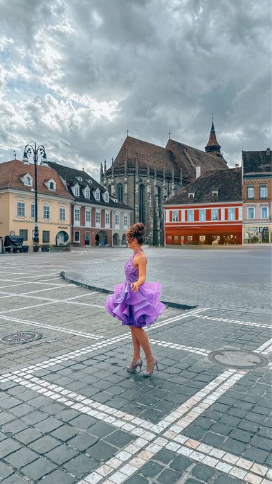 Vand rochie mov NOX ANABEL, noua, cu eticheta