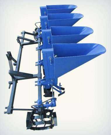 Semanatoare ceapa arpagic usturoi 4 randuri pentru tractor.