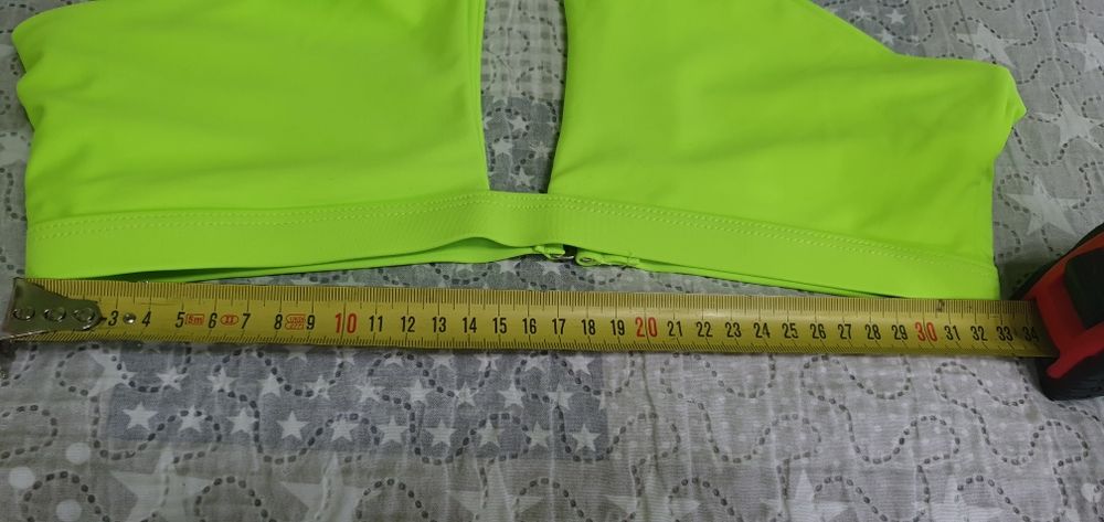 Електриково/неоново зелено горнище на бански