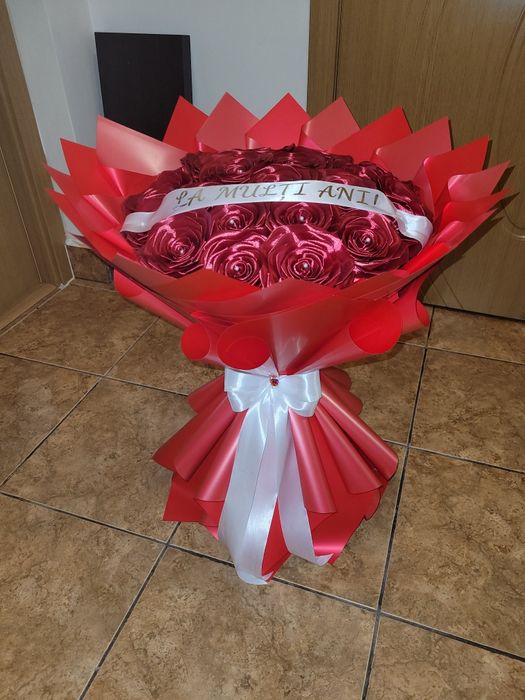 Trandafiri din satin și săpun