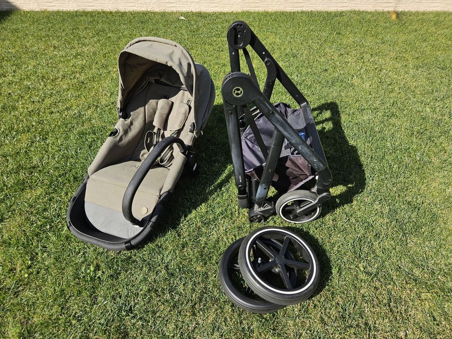 Carucior 2 in 1 CYBEX Balios S, 5 puncte, 0 luni - 4 ani, kaki