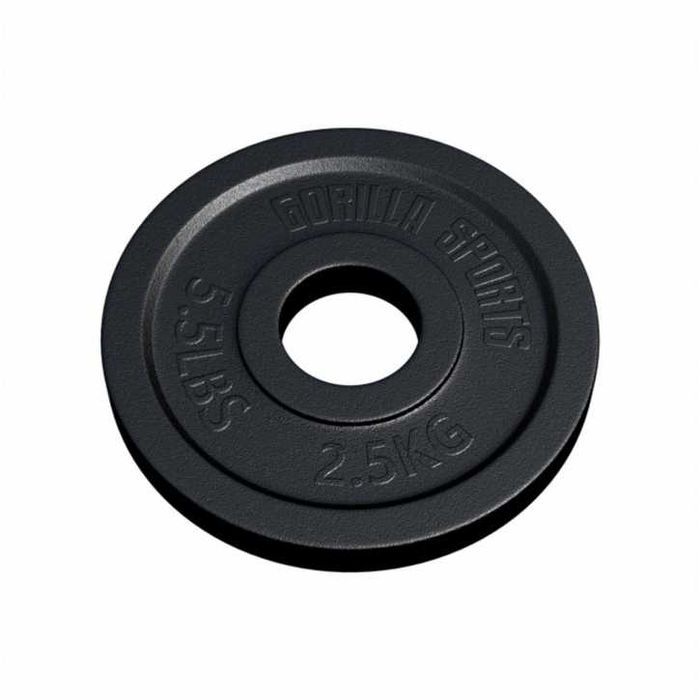 Discuri Olimpice din fontă 50/51 mm Negru de 2,5kg