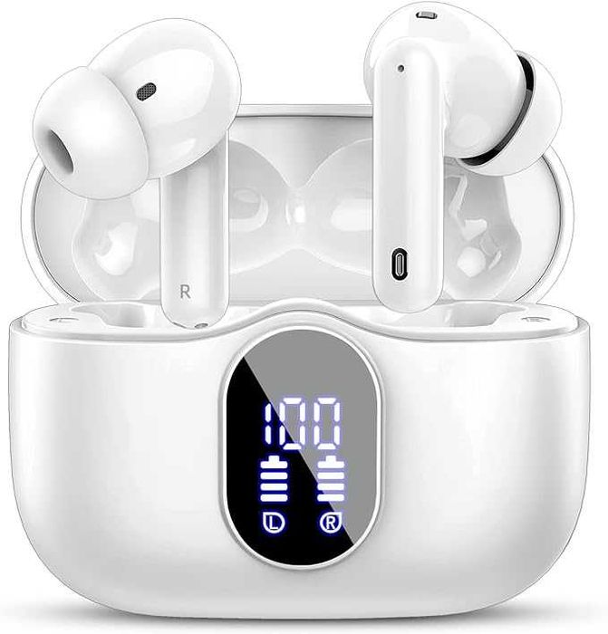 Casti Bluetooth A90 Pro Wireless In-Ear Alb Sigilat Nou in cutie