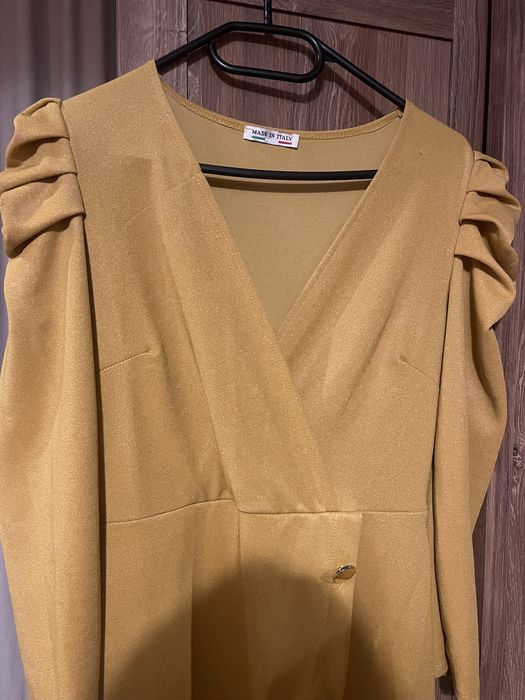 Rochiță scurtă galben muștar