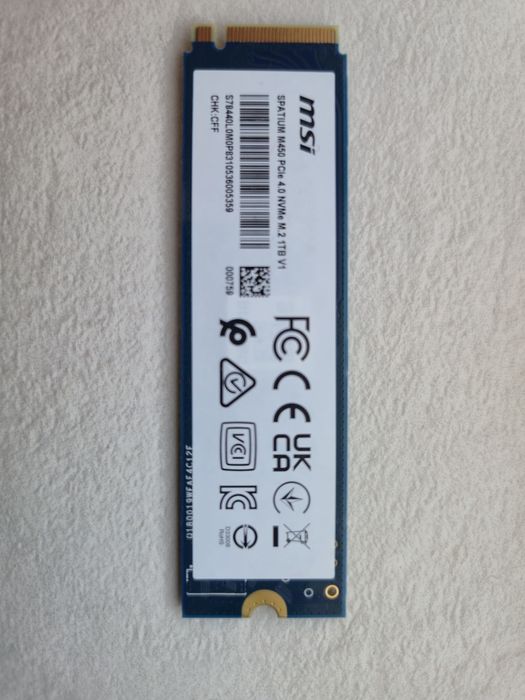 ssd msi spatium M450Pcie4.0NVMeM2 1TB V1