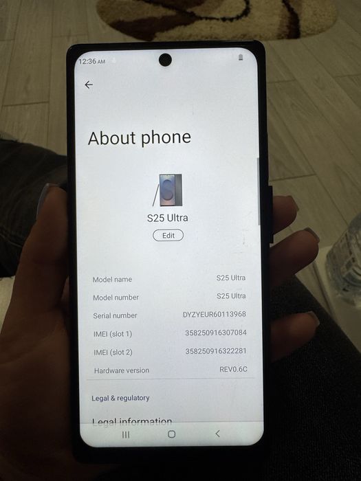 Vand samsung s25 ultra