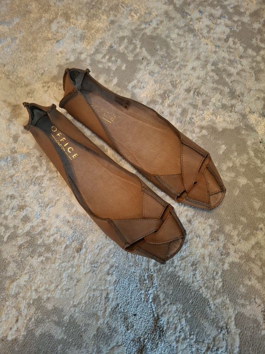 Туфли Балетки кожаные