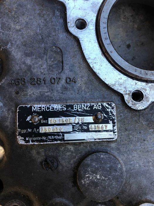 Г класа, G class  части за раздатка и заден диференциал.