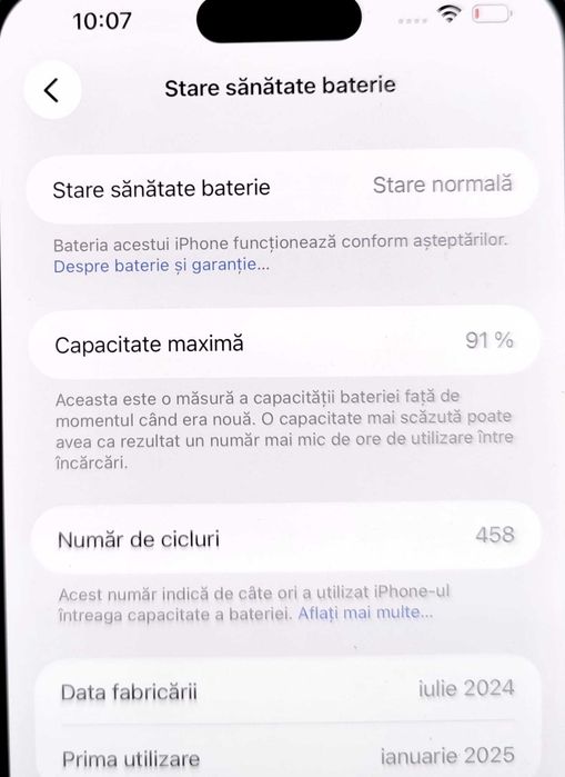 (AG 35) Telefon iPhone 15 Pro Max  b.34368-3650Lei Garantie 2ani!