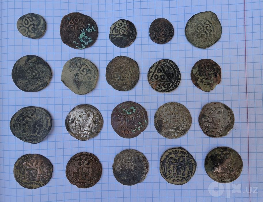 Temuriylar va Buxorxudot tangalar sotiladi misdan . moneta coin tanga