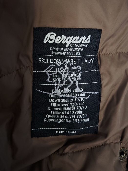 Bergans-Ориг. Дамски пухен елек