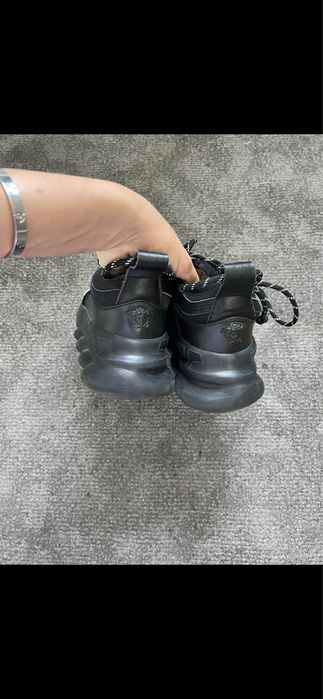 Versace chain reaction leather