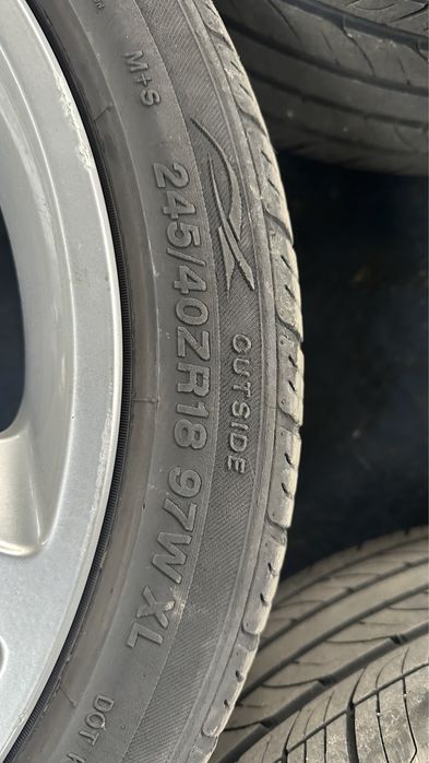 Jante cu anvelope 18 sline audi a4 b8 a5 a6 a7 ET 29