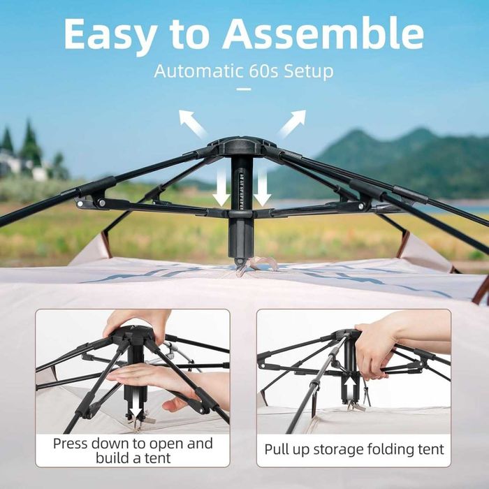 Скидка 27%  RockBros водонепроницаемая кемпинговая палатка