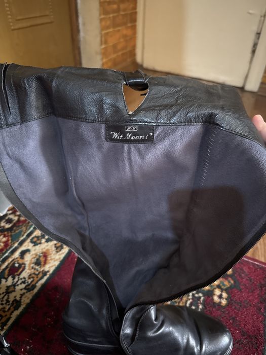 сапоги женские кожаные