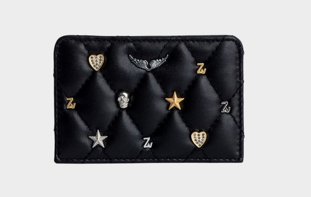 Zadig & Voltaire ZV Pass Lucky Charms кардхолдър – чисто нов с торбичка