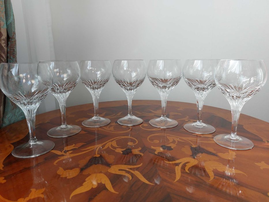 Set 7 pahare cristal vin nefolosite
