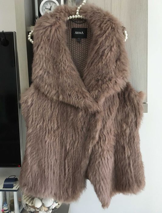 ARMA елек с естествен косъм заек IT44