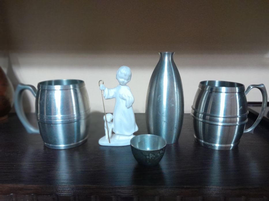 Кружки и посуда олово