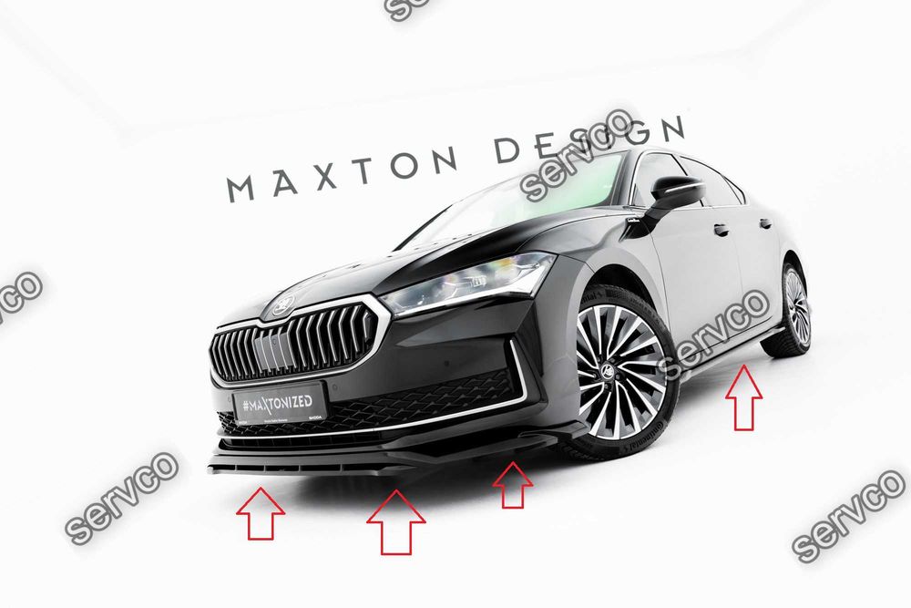 Pachet Exterior Prelungiri Body kit tuning Skoda Superb Sedan Mk4 2024- v3 - Maxton Design