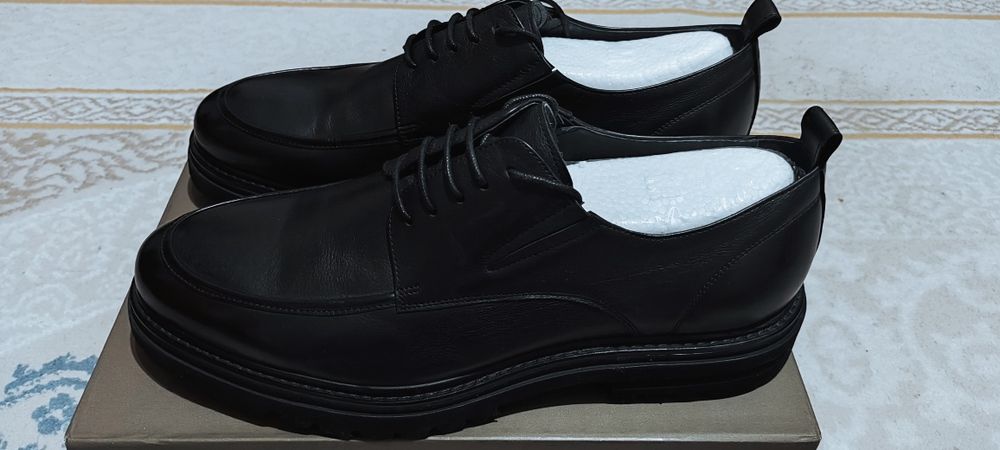 Кожанные дерби туфли