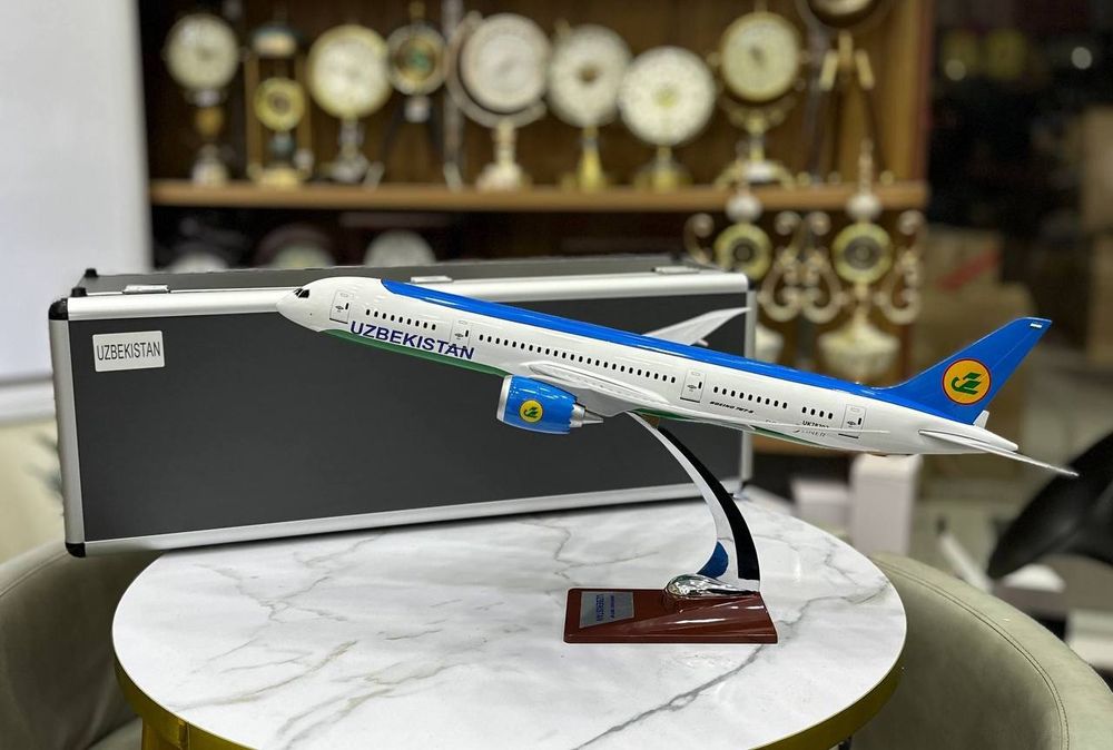 самолета Boeing 787 авиакомпании Uzbekistan Airways. С чемоданым