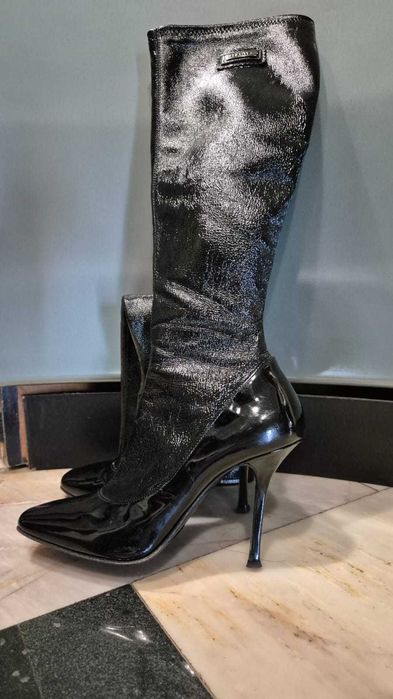 Женские лаковые сапоги Le Silla
