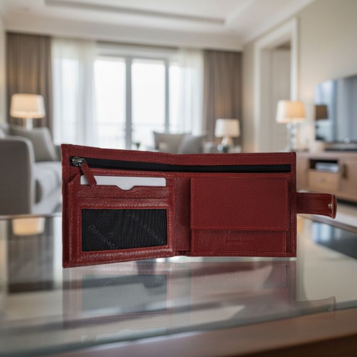 Луксозен кожен портфейл