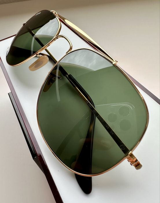 Ray Ban RB3561 Gold Green G15 Aviator 57-17 като нови