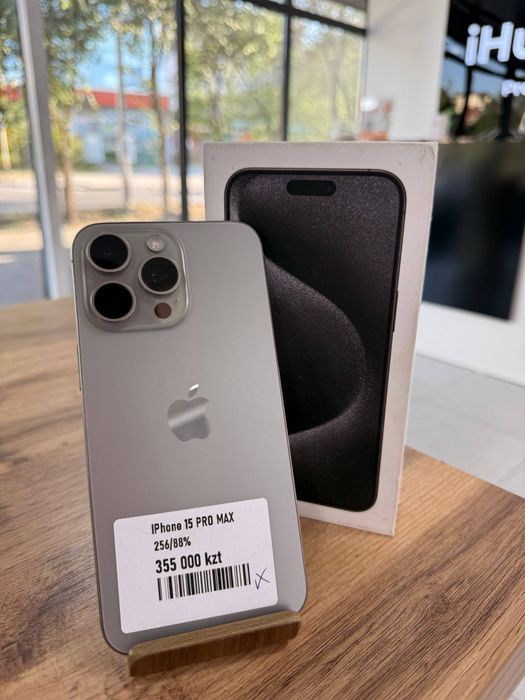 iPhone 15 Pro Max•256GB/88%ТабиғиТитан Айфон 15 Про Макс•256Гб/88%