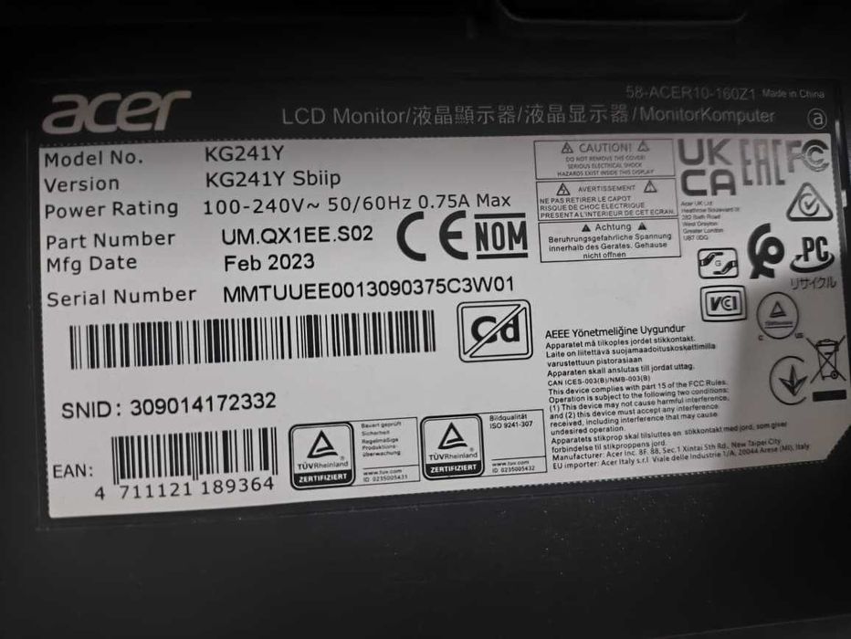 Продам монитор ACER