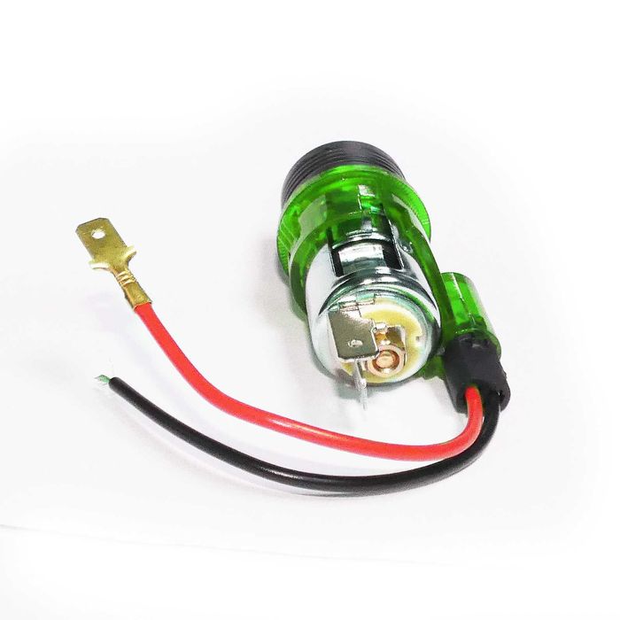 Универсална запалка за автомобил 12V с LED подсветка 28-29мм - различни цветове