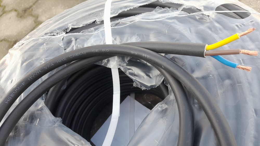 Cablu lițat de forță.  3x6mm2 și 3x4mm2