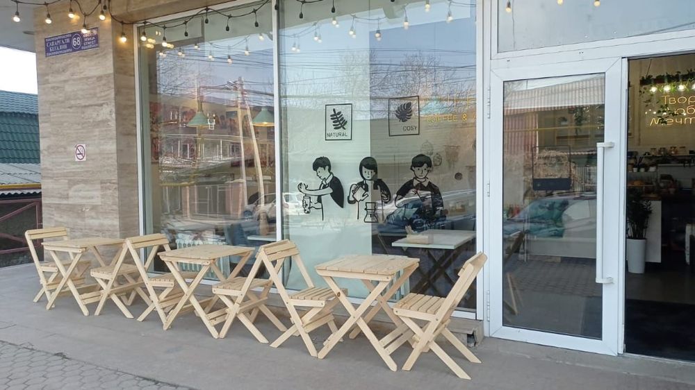 Складные столы и стулья садовая мебель для кафе ресторан кофейни