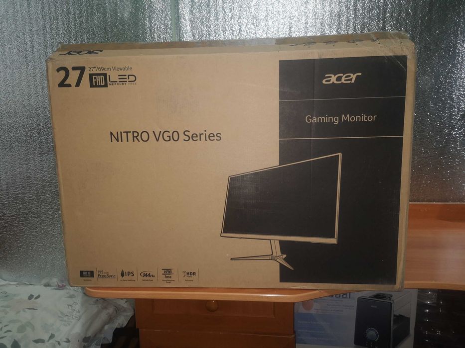 ACER NITRO  VG 270 PBIIP FULL HD 1920 х 1080  1мл.сек- 144 Hz частота