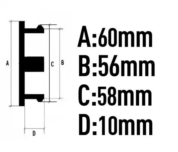 Капачки за джанти O.Z reicing Черни/Сиви 60/56мм