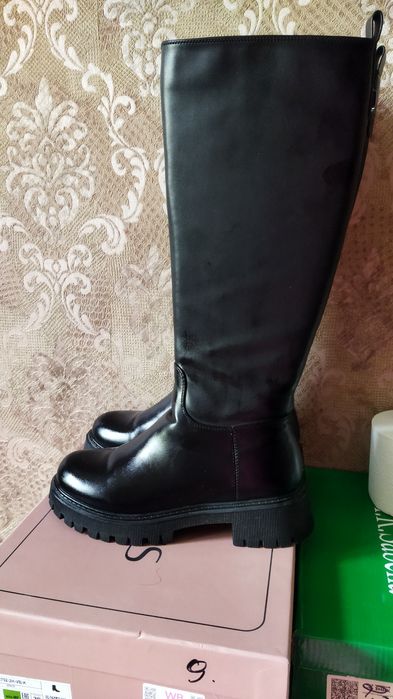 Сапоги европейка осень зима весна