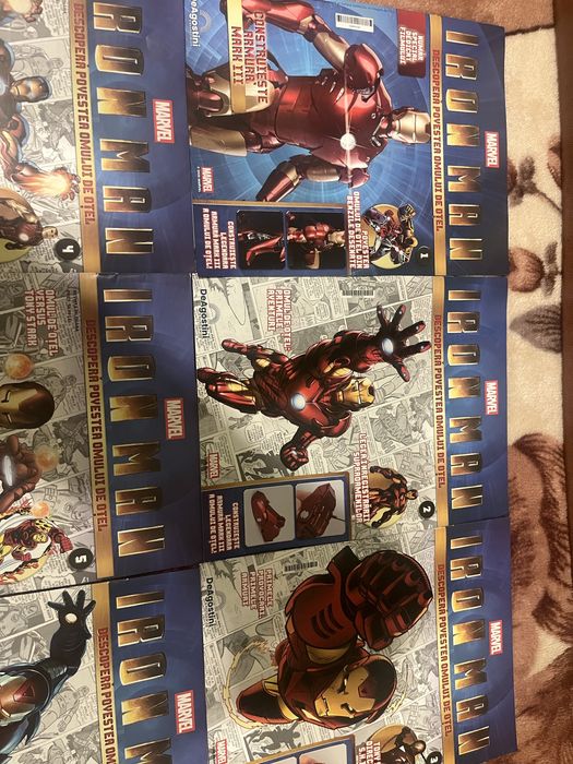 Iron Man DeAgostini Vol. 1-9 COMPLETE, piese sigilate, colecție Marvel / Preț Negociabil