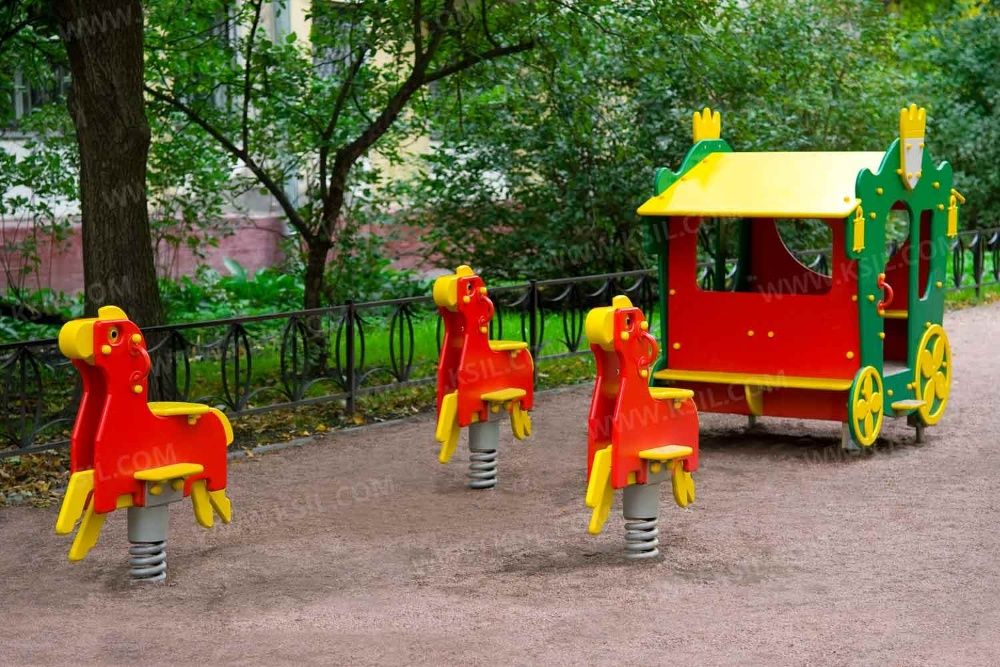 Детские площадки KSIL Болалар майдончаси для Детских Садов карусели