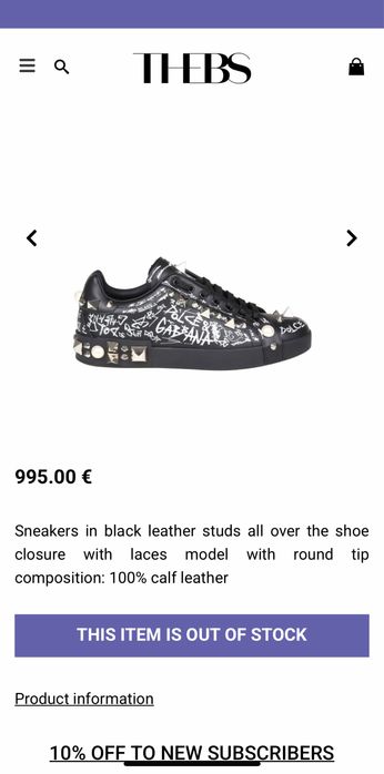Dolce & Gabbana sneakers 45