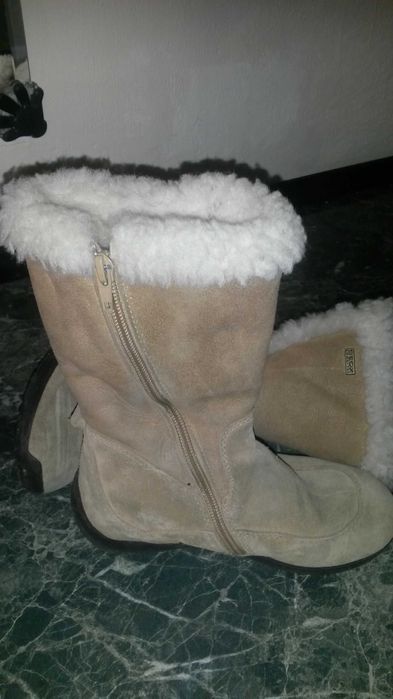 Детски  кожени  ботуши  geox      .