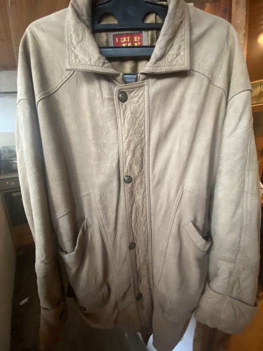 Мъжко палто от естествена кожа