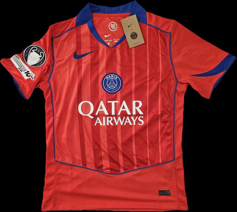 Tricou Football Nike PSG 25/26 M DEMBELE + UCL Batch