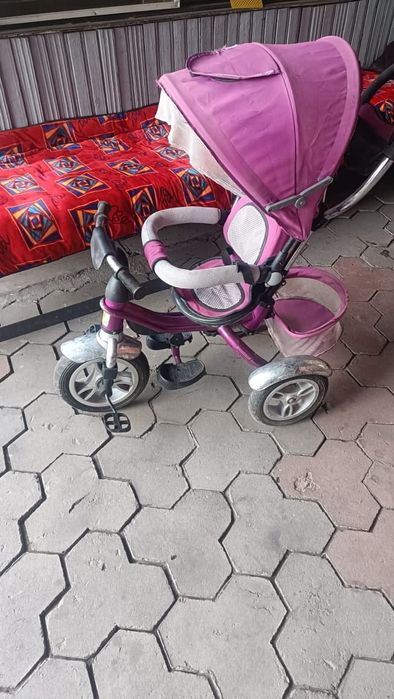 Детский велик коляска