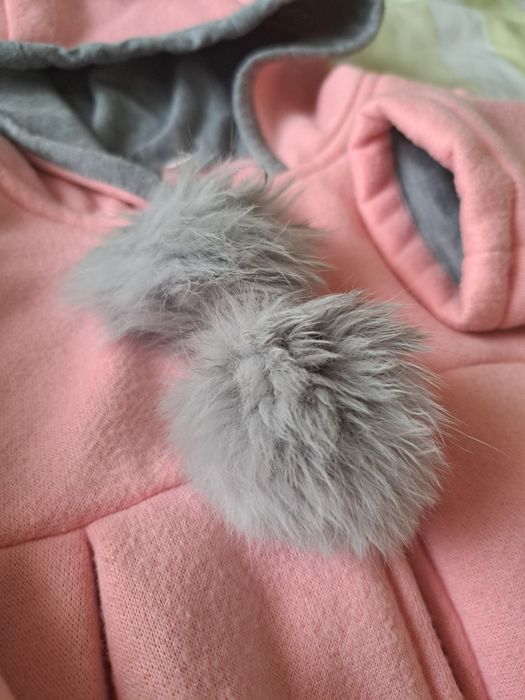 Палто зайче за момиче 1-2 г.