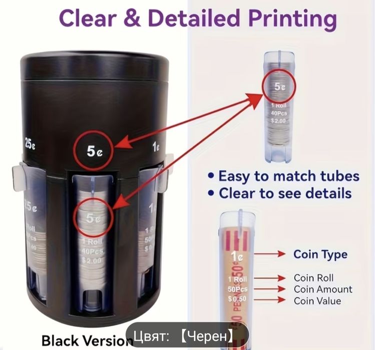 Ръчен 5 в 1 сортиращ брояч за евромонети