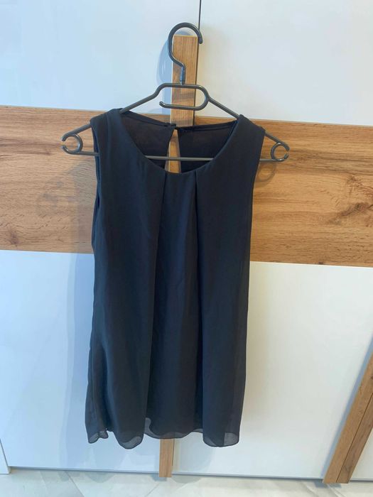 Къса черна ефирна рокля, Размер S/M