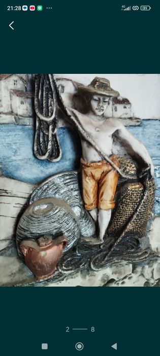 Картина из фарфара