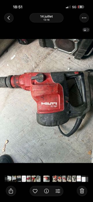 Hilti TE 76P професионален перфоратор къртач SDS Max